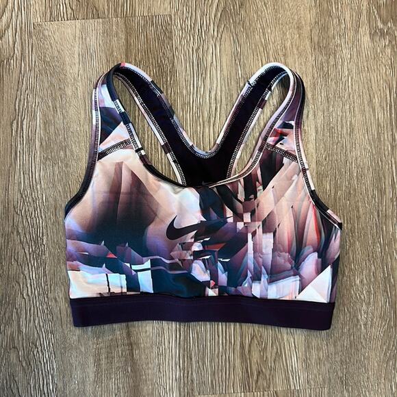 Nike Medium Impact Racerback Sports Bra Size XS Athletic Workout - Picture 1 of 4